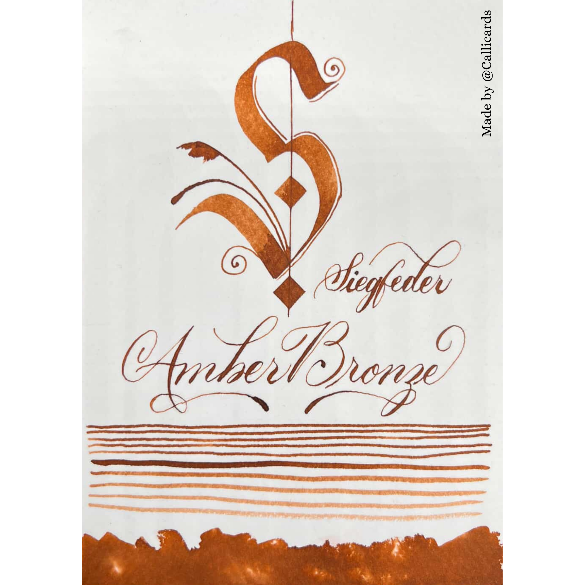 Amber Bronze Tintenfass 30 ml – Bild 2